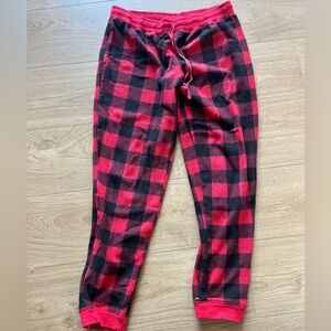 Plaid Red and Black Pajama Pants